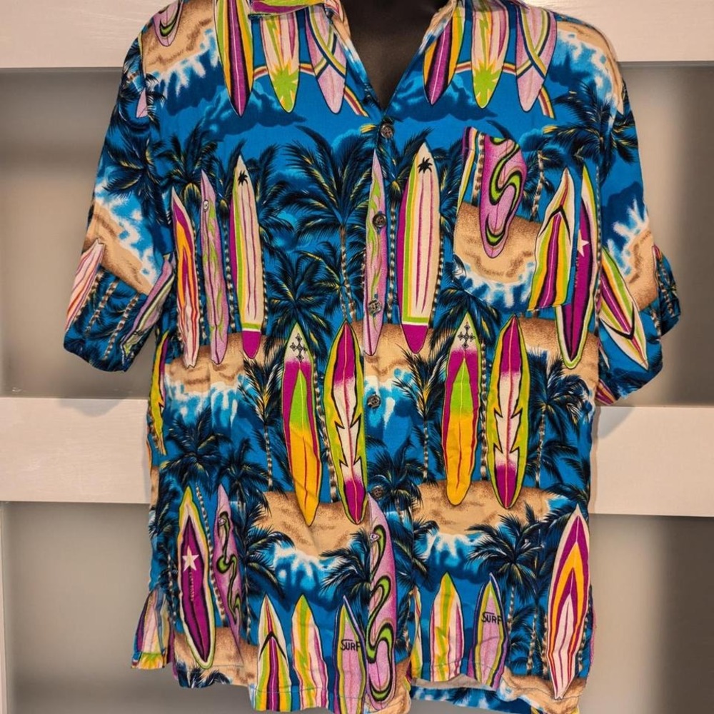 RARE BASIX‎ Hawaiin Shirt, M, Vintage